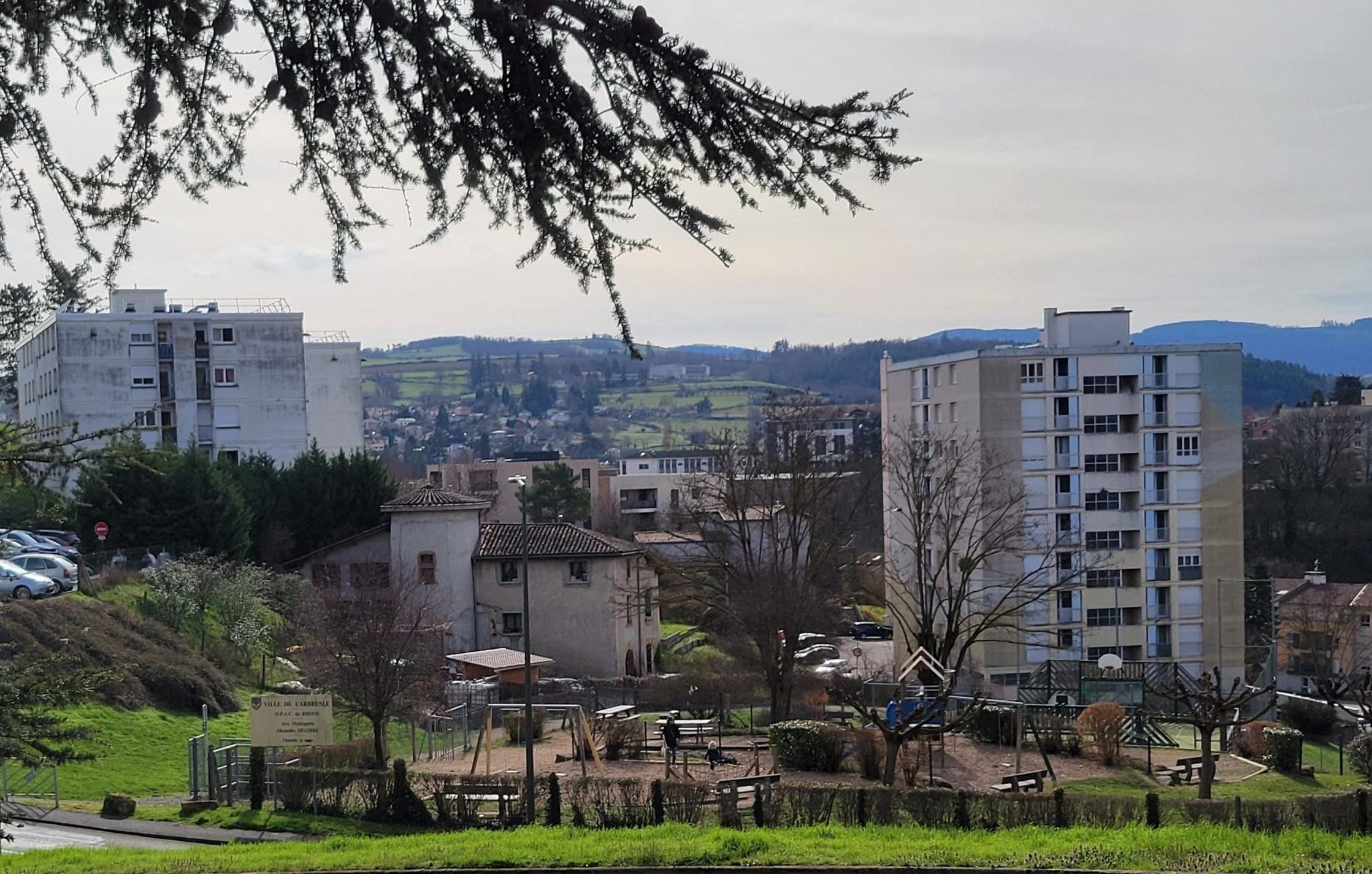 quartier du Chambard vu depuis la rue Antoine Pagneux